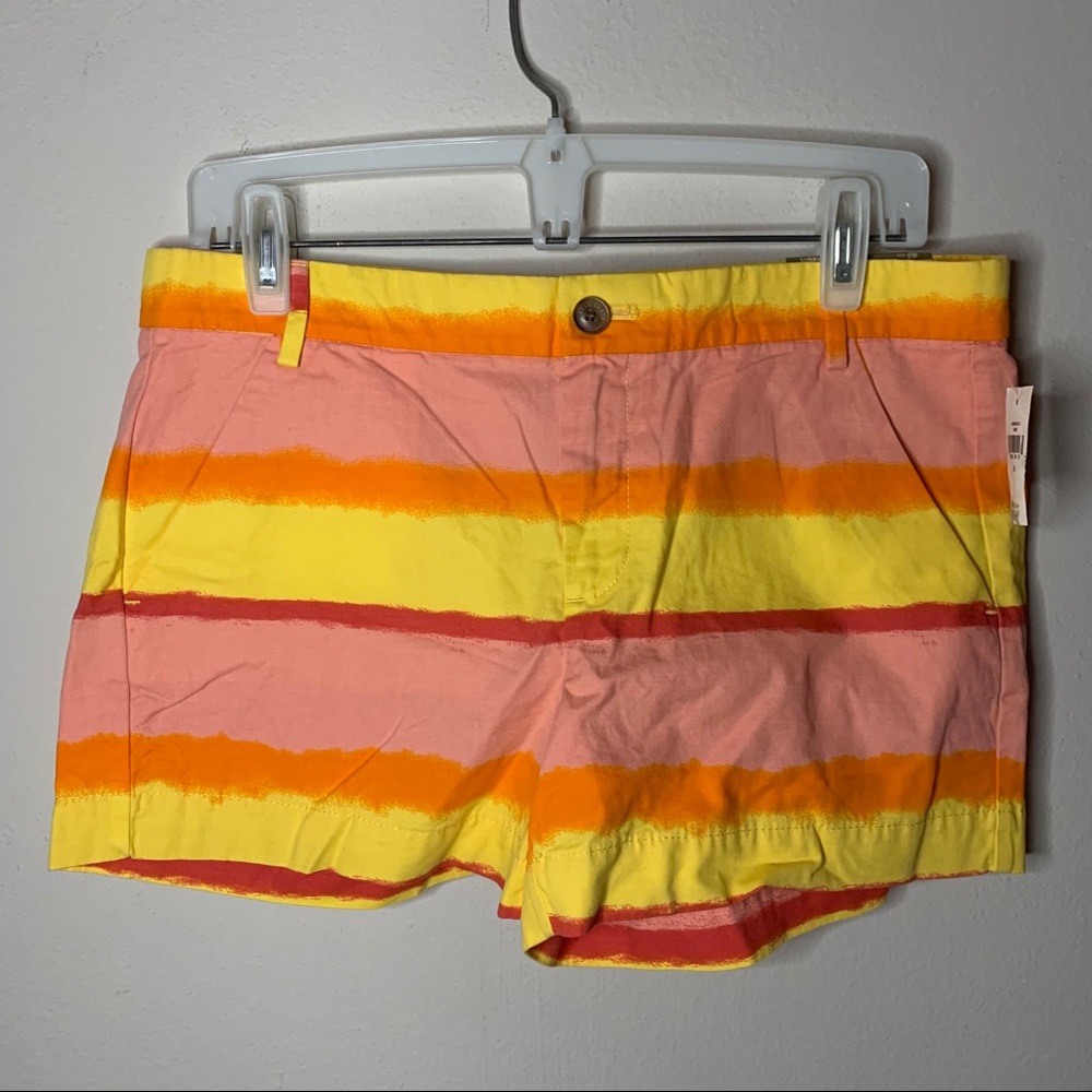 Gap Sunset Sunkissed Pink Orange Yellow Shorts NWT